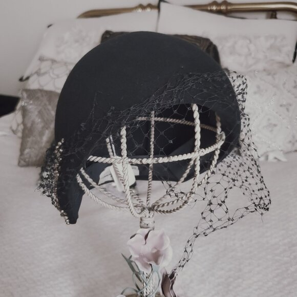 Rare EXCELLO  Crystals Vintage Hat Geo. W. Bollman Saks Fifth Avenue main image 6